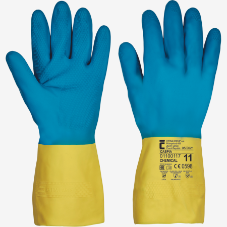 CASPIA rękawice lateks/neopren rękawice chemiczne