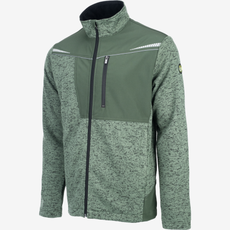 Cerva STIRLING STRETCH – męski sweter polarowy z recyklingu, odblaskowy trykot