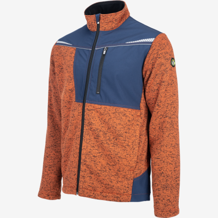 Cerva STIRLING STRETCH – męski sweter polarowy z recyklingu, odblaskowy trykot