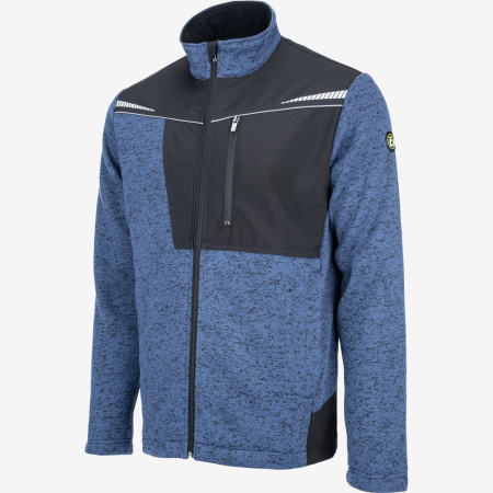 Cerva STIRLING STRETCH – męski sweter polarowy z recyklingu, odblaskowy trykot