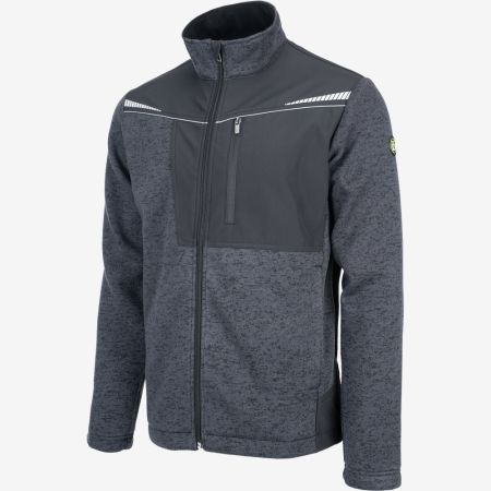 Cerva STIRLING STRETCH – męski sweter polarowy z recyklingu, odblaskowy trykot