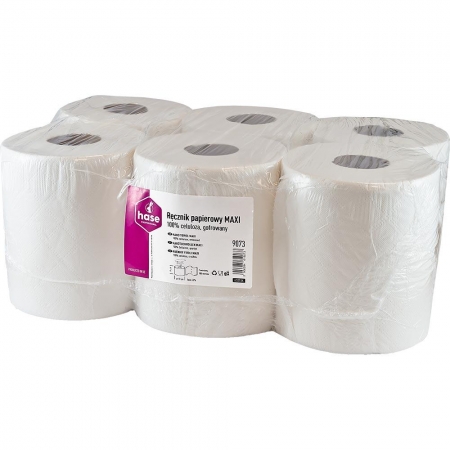 Hase ręcznik Maxi biały 2W, 100m Celuloza 6 sztuk