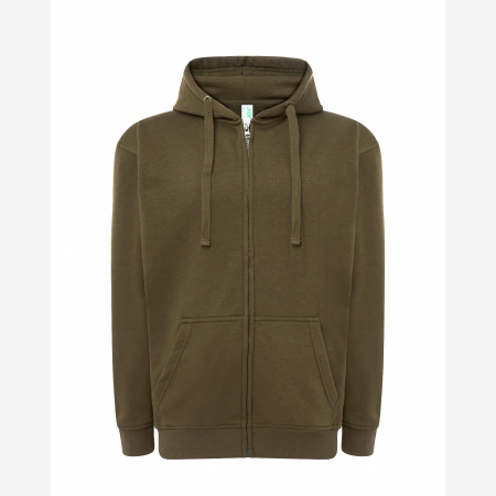 JHK SWUA HOOD Męska bluza z kapturem zapinana na zamek