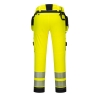 DX442 - Spodnie ostrzegawcze DX4 z odpinanymi kieszeniami kaburowymi Żółty/Czarny