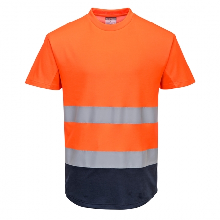 PORTWEST C395 - Dwukolorowy t-shirt siatkowy