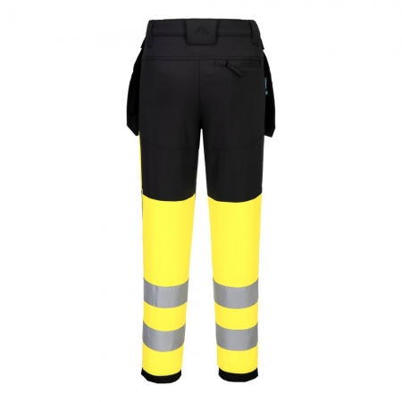 Portwest CD847 - Elastyczne ostrzegawcze spodnie damskie WX2 Eco klasy 1