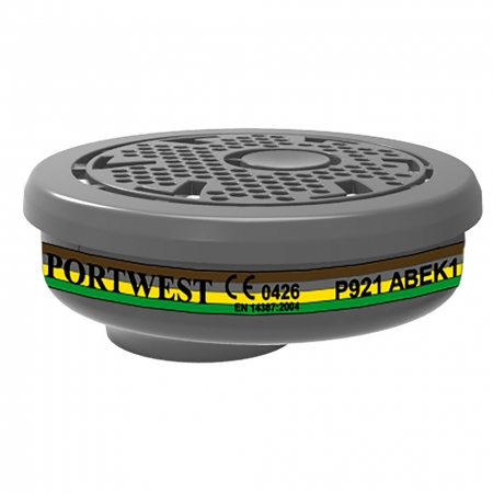 PORTWEST P921 - Filtr gazowy ABEK1 z połączeniem bagnetowym (opak. 6)