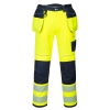 Portwest T501 Spodnie ostrzegawcze PW3 z kieszeniami kaburowymi robocze