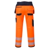 Portwest T501 Spodnie ostrzegawcze PW3 z kieszeniami kaburowymi robocze