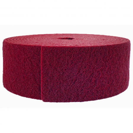 INDASA Web Hand Pads Włóknina Ścierna Rolka Very Fine Czerwona P360-P400 (115mm x 10m)