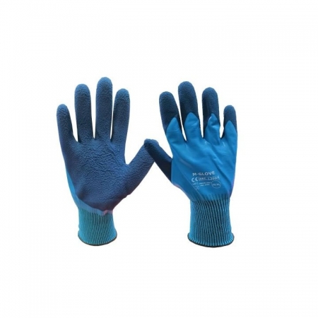 M-GLOVE L2007 KAT.I. Rękawice z dzianiny poliestrowej powlekane lateksem