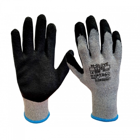 M-GLOVE L1202 3121X Rękawice z dzianiny powlekane szorstkowanym lateksem