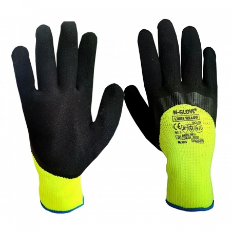 M-GLOVE L3001 YELLOW 2242X X2X Rękawice ochronne ocieplane.
