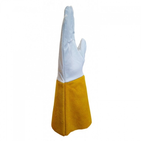 M-GLOVE TIG KEVLAR 4123X 411X4X Rękawice ochronne spawalnicze wykonane ze skóry licowej z mankietem z dwoiny bydlęcej