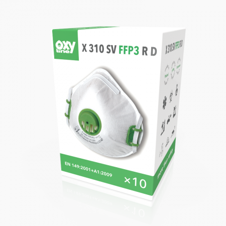 Oxyline Półmaska filtrująca X 310 SV FFP3 RD z zaworem