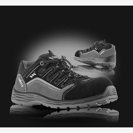 VM Footwear Bologna S1PL ESD SR – Sandały robocze, skóra welurowa, niemetalowe