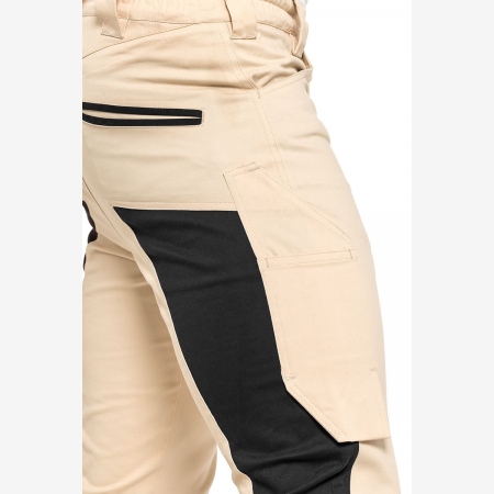 Spodnie do pasa TUBBOS w kolorze piaskowo-czarnym